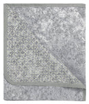 Copridivano con Penisola Sinistra in Poliestere e Cotone Grigio Chiaro Varie Misure