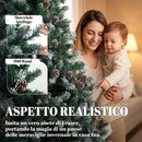 Albero di Natale Artificiale Ø116x210 cm con 998 Rami Innevati Pigne e Base Pieghevole in Plastica e Acciaio Verde      