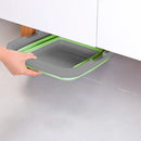 Bacinella Contenitore Salvaspazio 9 Litri Pieghevole Multiuso con Manici Verde