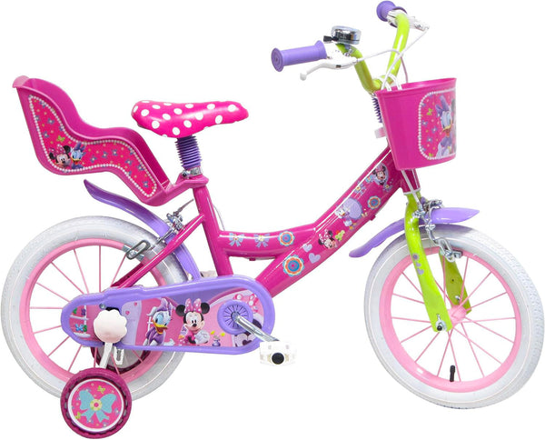sconto Bicicletta per Bambina 14"" 2 Freni Disney Minnie Rosa