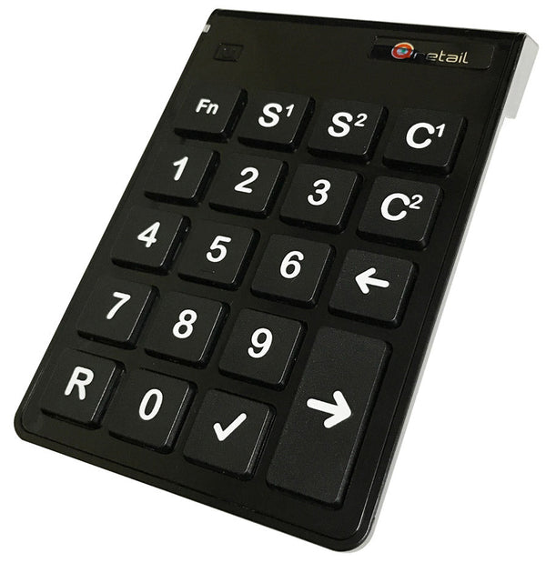 Clavier numérique sans fil pour système multimédia Queue Eliminator Qretail Visel Noir prezzo