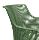 Set 6 Sedie da Giardino 61x54x79h cm Keter Elisa Chair Verde Arancio e Azzurro