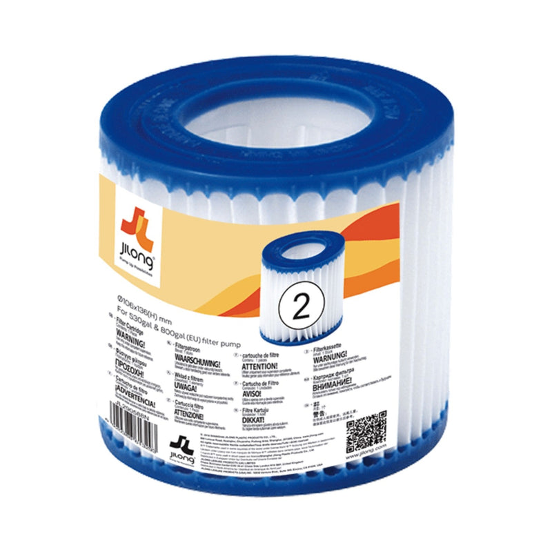 Piscina Fuori Terra Rotonda 420x84cm Jilong Blu