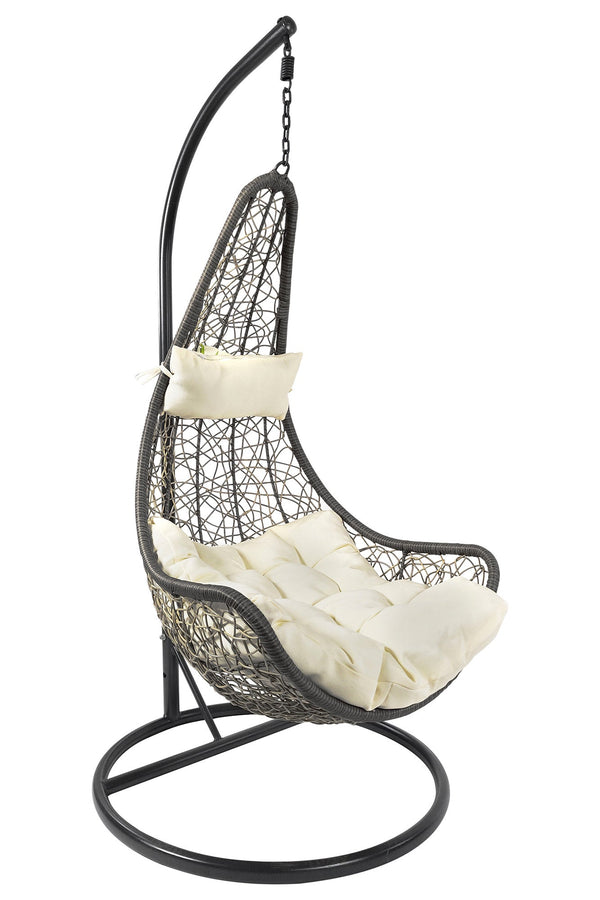 online Hamac de jardin Swing Ø85x195 cm en osier gris clair