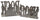 Lot de 2 porte-revues en métal rock gris tourterelle