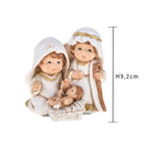 Set 3 Statuine Natalizie Natività 9,2 cm in Resina
