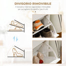 Mobile Scarpiera da 12 Paia 80x30x91,5 cm con 2 Ripiani Interni Regolabili e 2 Cassetti in Legno Bianco      