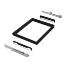 Kit Cassetto Organizzatore e Telaio per Armadio 900 mm in Alluminio e Plastica Emuca Grigio Pietra