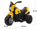 Moto Elettrica per Bambini 6V Kidfun Furia Gialla