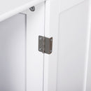 Mobiletto da Bagno con Anta e Cassetti Bianco 56x30x83 cm 