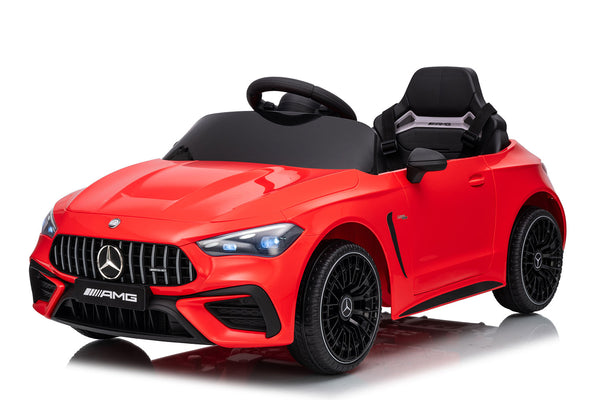 Macchina Elettrica per Bambini 12V Licenza Ufficiale Mercedes CLE53 Sedile in Pelle Rosso prezzo