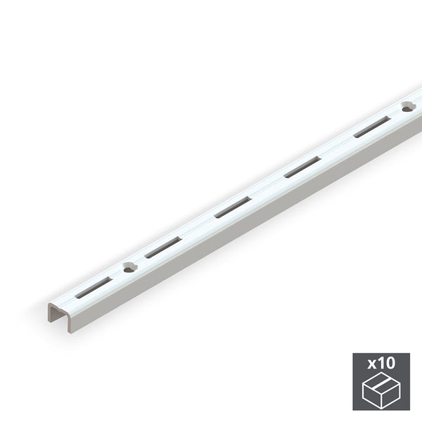 prezzo Emuca Simple Rack Armoire Profilés Pas 50 mm 1000 mm Acier Blanc 10 Pièces