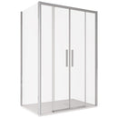 Box Doccia Angolare 70x160 cm 2 Ante Scorrevoli in Cristallo Trasparente Bonussi Eliane Varie Misure