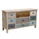 Mobile Denny 130x40x72 h cm in Legno Multicolor