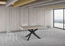 Tavolo Allungabile 160-420x90x77 cm Volantis Premium Cashmere Telaio Antracite 