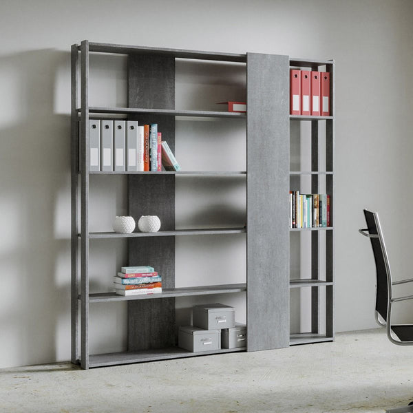 Libreria Moderna 5 Ripiani 178x36x204 cm in nobilitato Grigio online