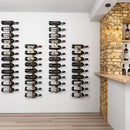 Cantinetta da Parete per 12 Bottiglie di Vino Stile Industriale 31,5x26,5x8,3 cm in Ferro Nero      