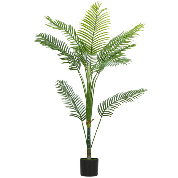 acquista Pianta Artificiale Areca Alta 150 cm per Interni con Vaso in PE Verde