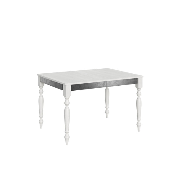 prezzo Tavolo Allungabile 120-224x90x80 cm Romagna Iron Bianco Frassino