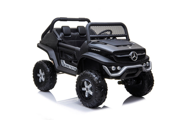 Macchina Elettrica per Bambini 12V con Licenza Mercedes Unimog Nera acquista