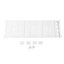 Mensola Estensibile per Armadi 35 x 72,5-125 cm Scaffale Salvaspazio in ABS Bianco