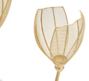 Portacandele Floty 35x28x88 cm in Ferro Oro