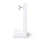 Fontana da Giardino Senza Rubinetto in Cemento Granulato di Marmo Oslo Bianco