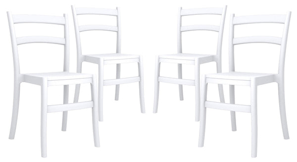 Lot de 4 chaises de jardin en polypropylène blanc Vandi acquista
