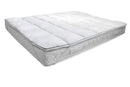 Topper Trapuntato Imbottito Singolo con Elastici Trapuntato Fancy Bianco