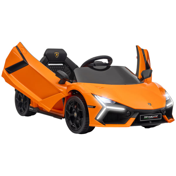 sconto Macchina Elettrica per Bambini Licenza Lamborghini Revuelto 12V Guida Manuale e Telecomando Arancione