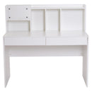 Scrivania da Ufficio in Legno 5 Scomparti e 2 Cassetti Bianco 120x60x115 cm 