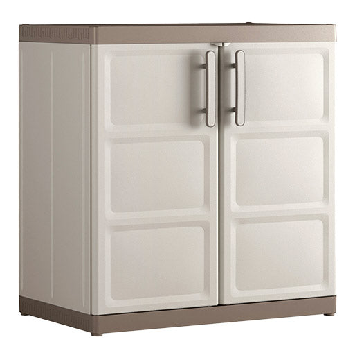 online Meuble d'extérieur 2 étagères 89x54x93H cm en plastique Keter Excellence XL Low Beige/Taupe