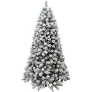 Albero di Natale Innevato Royal 240 cm 1413 Rami Super Folto Effetto Neve Bianco      