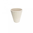 Vaso Medio Iris Ø29x36 cm in Fibra sintetica Bianco