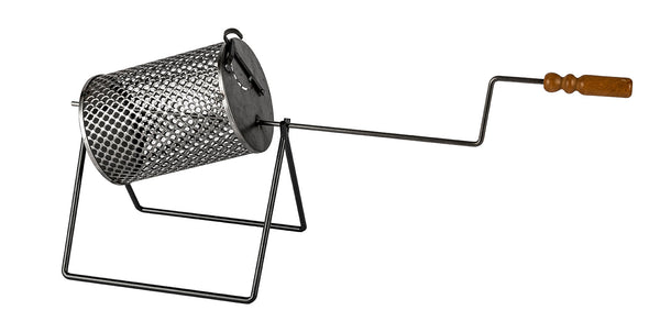 prezzo Padella per Castagne Girevole 85xØ18 cm con Supporto Rialzato in Acciaio