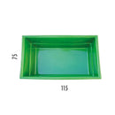 Laghetto Artificiale Verde da Giardino Rettangolare 115x75x45 cm 280 Litri