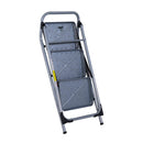 Scaletta Sgabello 3 Gradini in Ferro Pieghevole 92x48x62 cm 