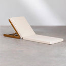 Cuscino per Sdraio Lettino Prendisole da Giardino 198x74x8 cm in Similpelle Crema