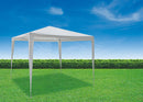Gazebo da Giardino in Metallo 3x3m Soriani Bianco