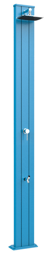 Doccia Solare da Esterno Giardino 30L Miscelatore e Lavapiedi Arkema Spring S Blu online