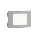 Lampada Segna Passo Rettangolare da Incasso a Parete a LED 3W 3000K Sovil Alluminio