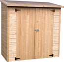 Casetta Box da Giardino per Attrezzi 1,82x0,91m con Pavimento in Legno Abete 12mm Albecour