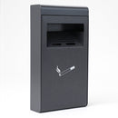 Posacenere da Parete 20x36x7 cm in Metallo Antracite