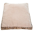 Letto Cuscino Morbido per Cani e Gatti Lavabile in Poliestere Marrone 115x78x13 cm 
