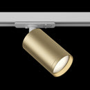 Faretto per Sistema Illuminazione Binario 50W GU10 in Alluminio  Bianco e Ottone Opaco