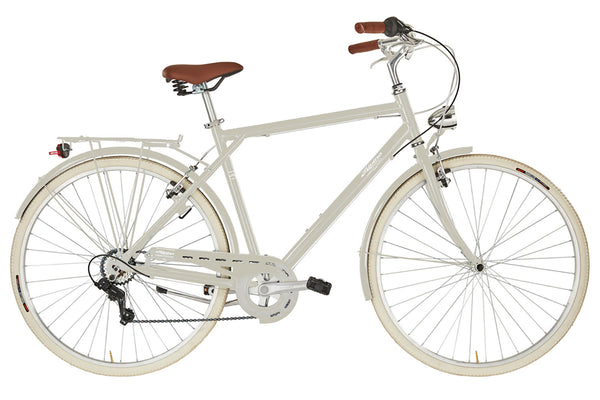 sconto Bicicletta City da Uomo 28" Design Vintage Cambio 6V Shimano Freni V-Brake Bonneville Crema