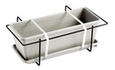 Vaso 60x17x14,5 cm in Polipropilene con Supporto Kit Cassetta Mare 60 Corda