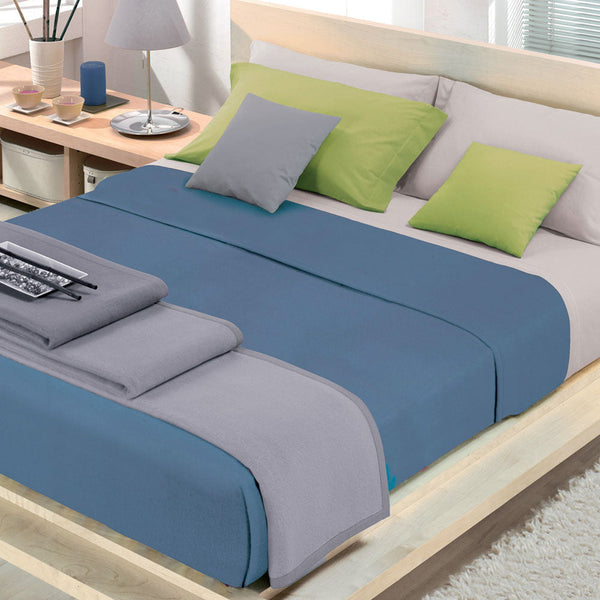 Cober Coprice Couverture en coton mélangé Bleu jean acquista