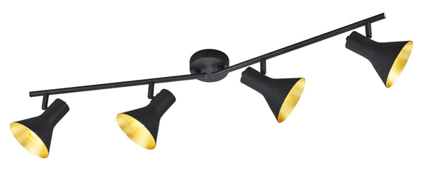 prezzo Plafoniera da Interno Attacco E14 in Metallo Nero