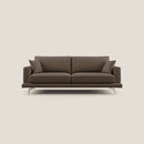 Divano 3 Posti 198x88x93 cm in Tessuto Marrone